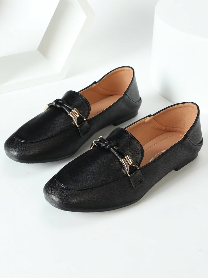 SHOES | Ivory Knotted Bit Flats
