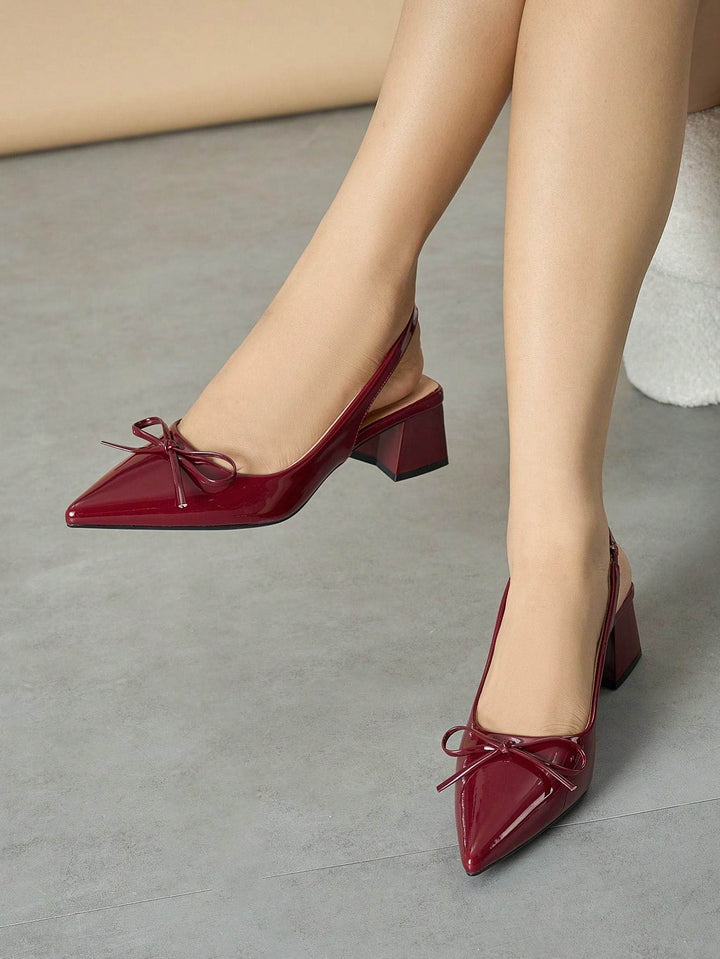 SHOES | Bella Bow Slingback Heels