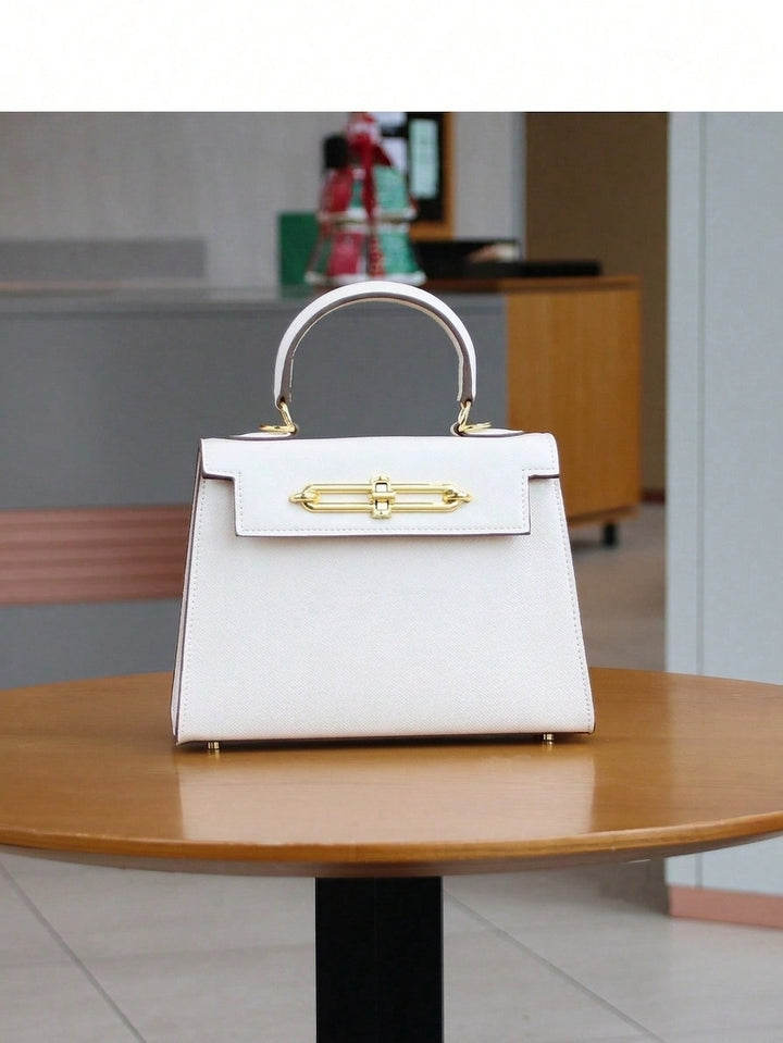 BAGS | Noir Structured Top-Handle Bag