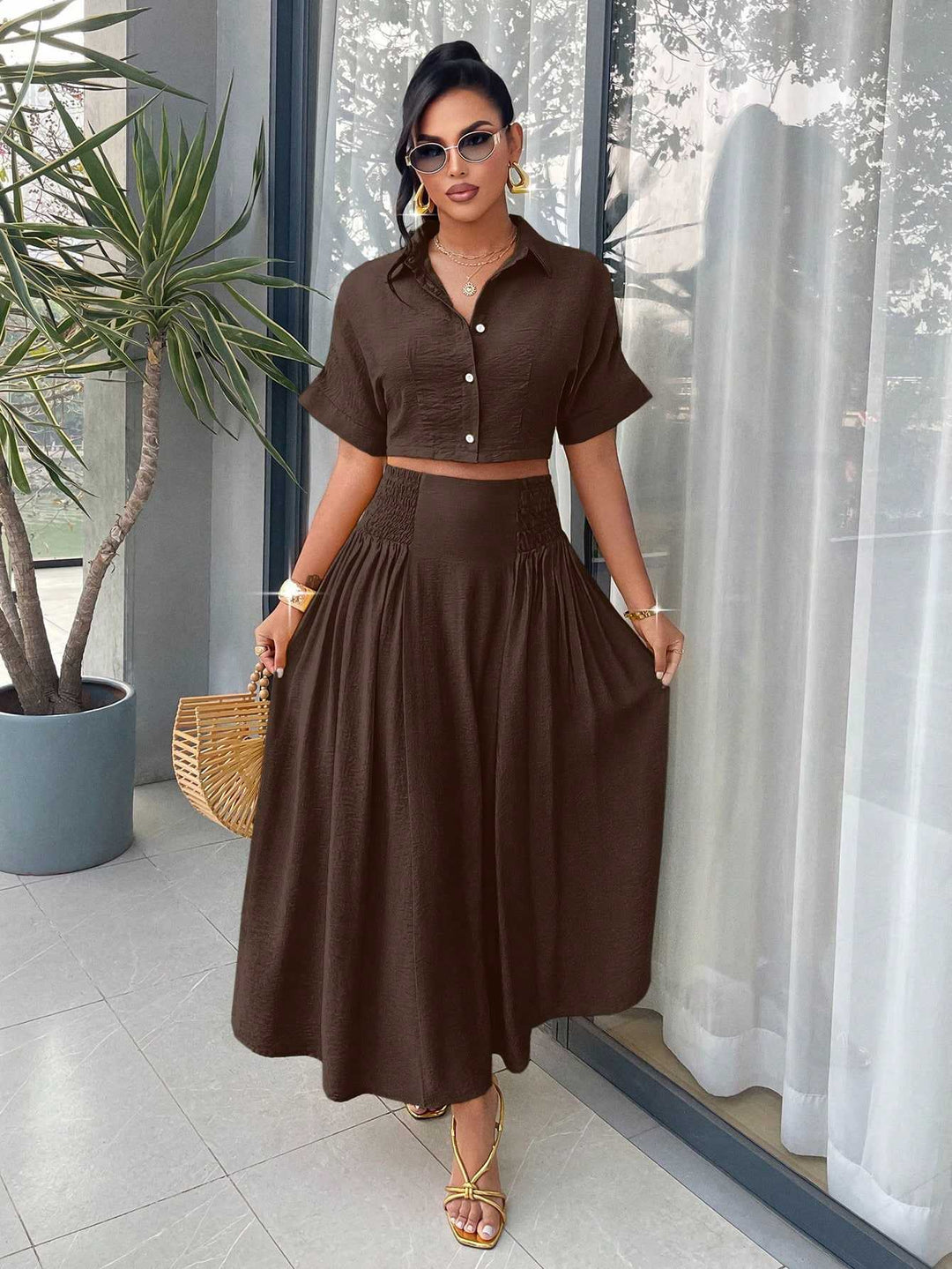 DRESS | Maxi Skirt Two-Piece Set