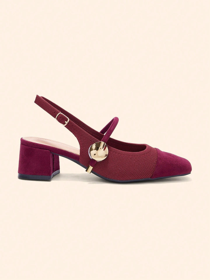 SHOES | Two-Tone Mary Jane Block Heels
