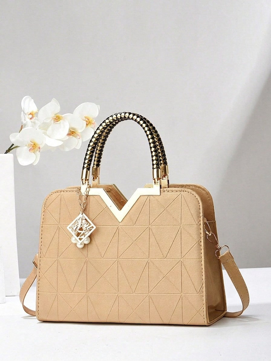 BAGS | Aurelia Woven-Handle Satchel