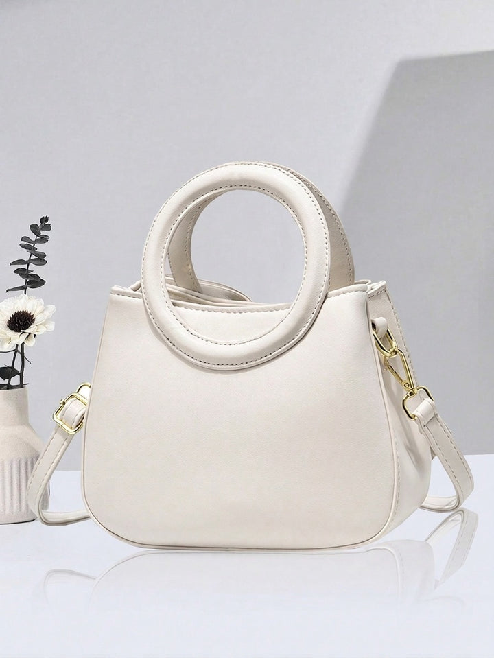 Ivory Bow Handbag