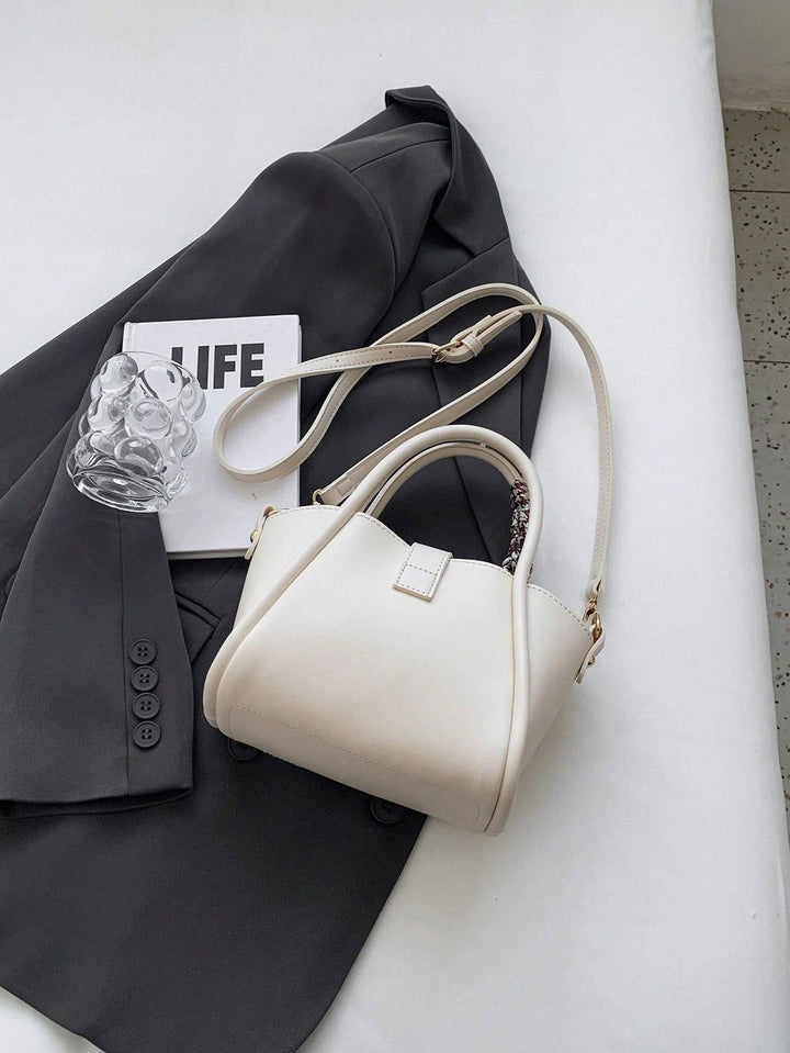 Twist-Lock Handbag with Silk Scarf