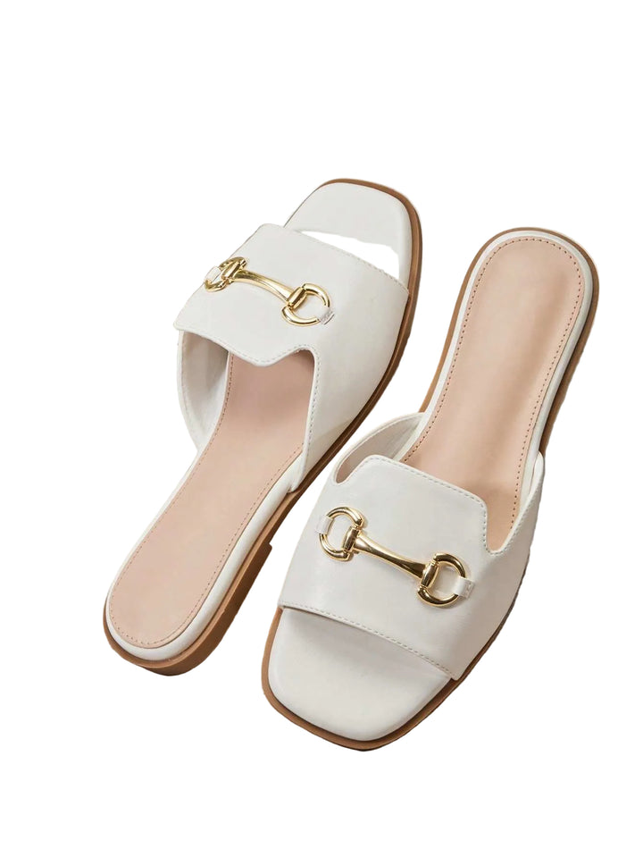 SHOES | Horsebit Buckle Flat Slide