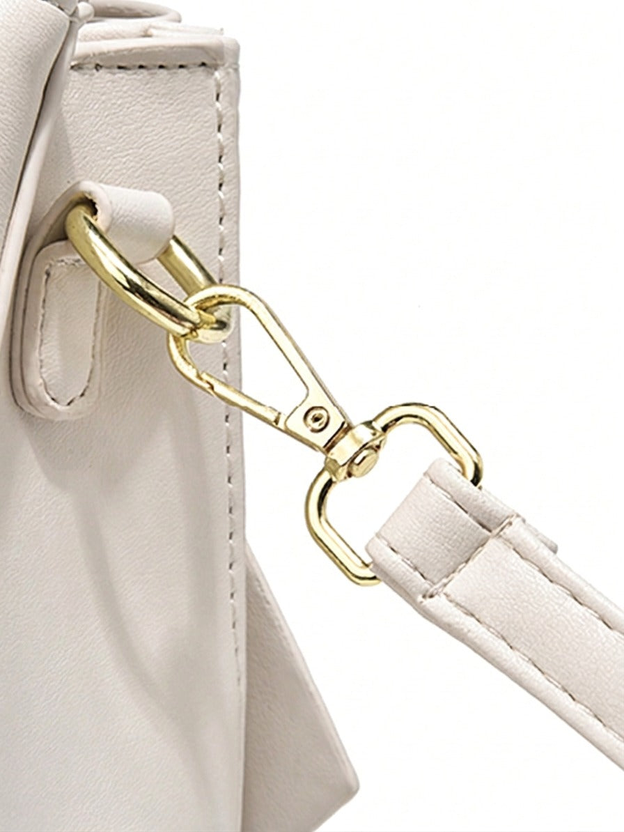 Ivory Bow Handbag