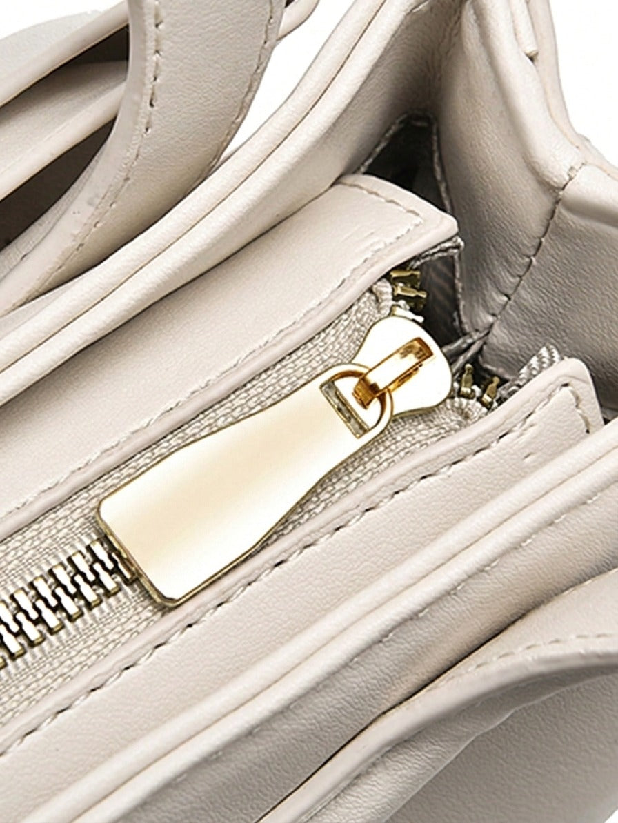 Ivory Bow Handbag