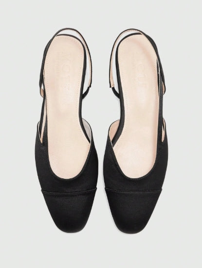 SHOES | Two-Tone Slingback Flats