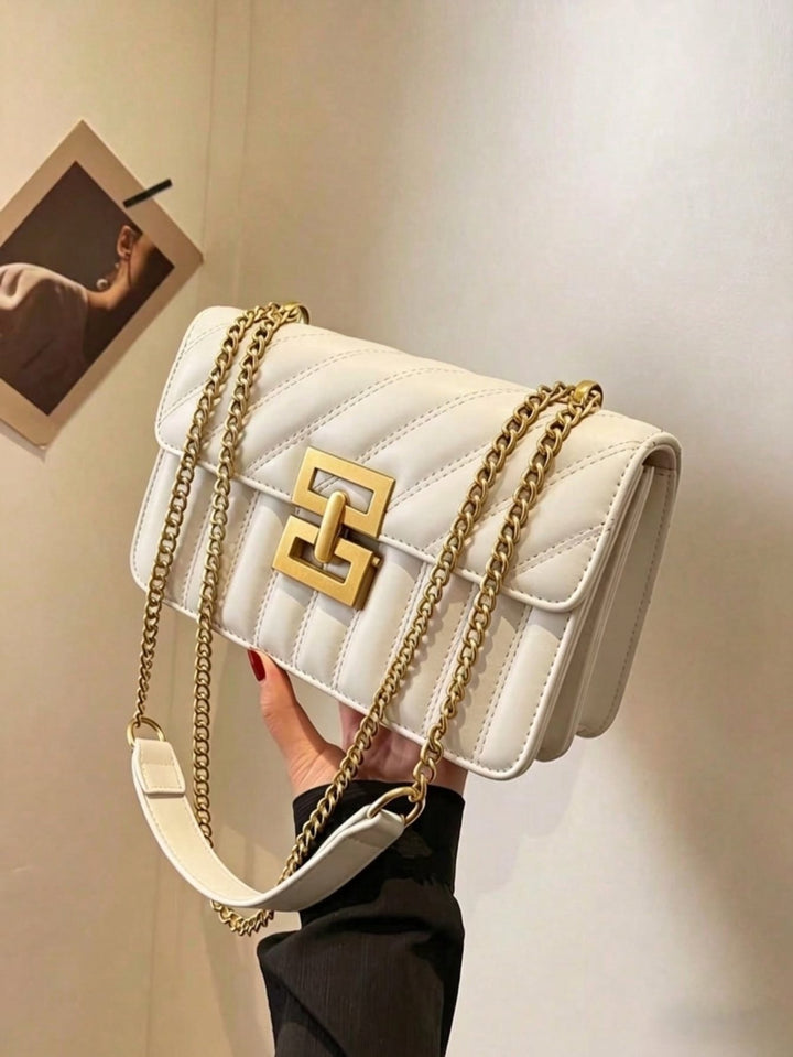 Toffee Gold Lock Crossbody