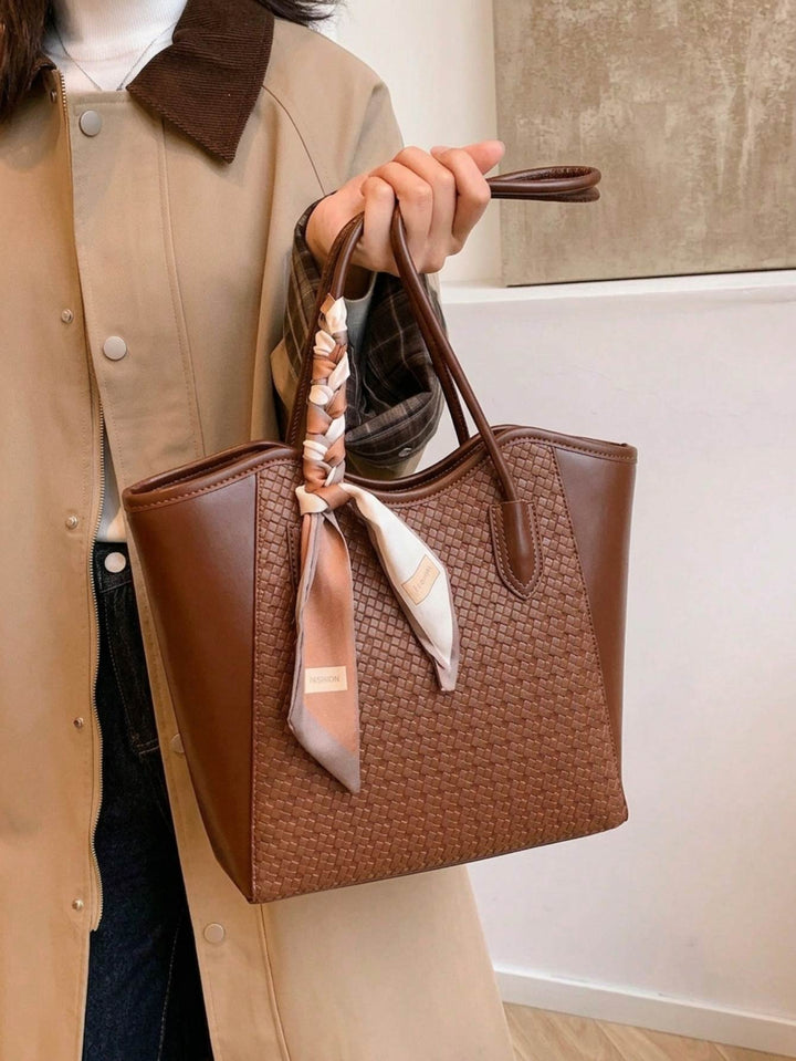 Mocha Weave Tote
