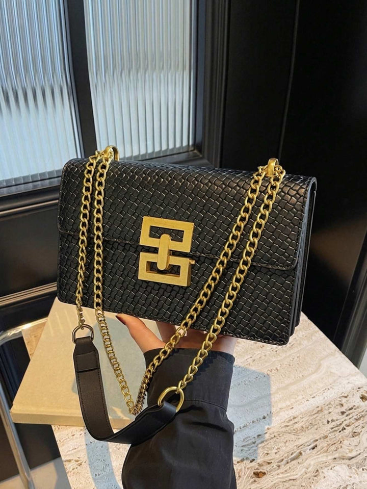 Toffee Gold Lock Crossbody