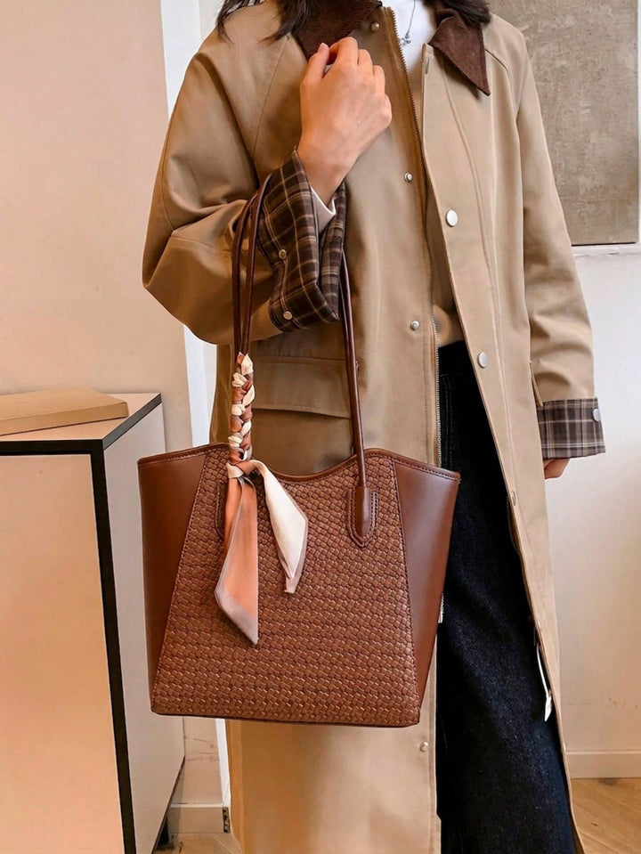 Mocha Weave Tote