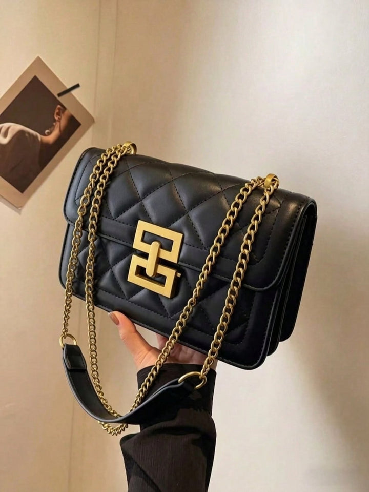 Toffee Gold Lock Crossbody