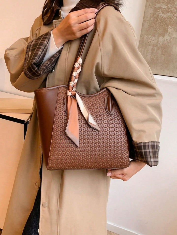 Mocha Weave Tote