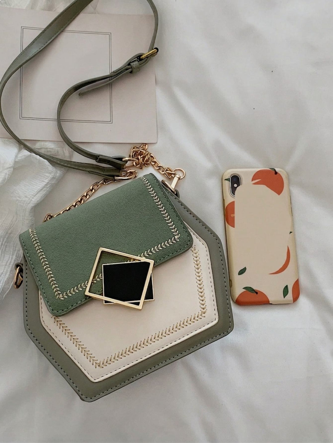 Hexagon Crossbody Bag
