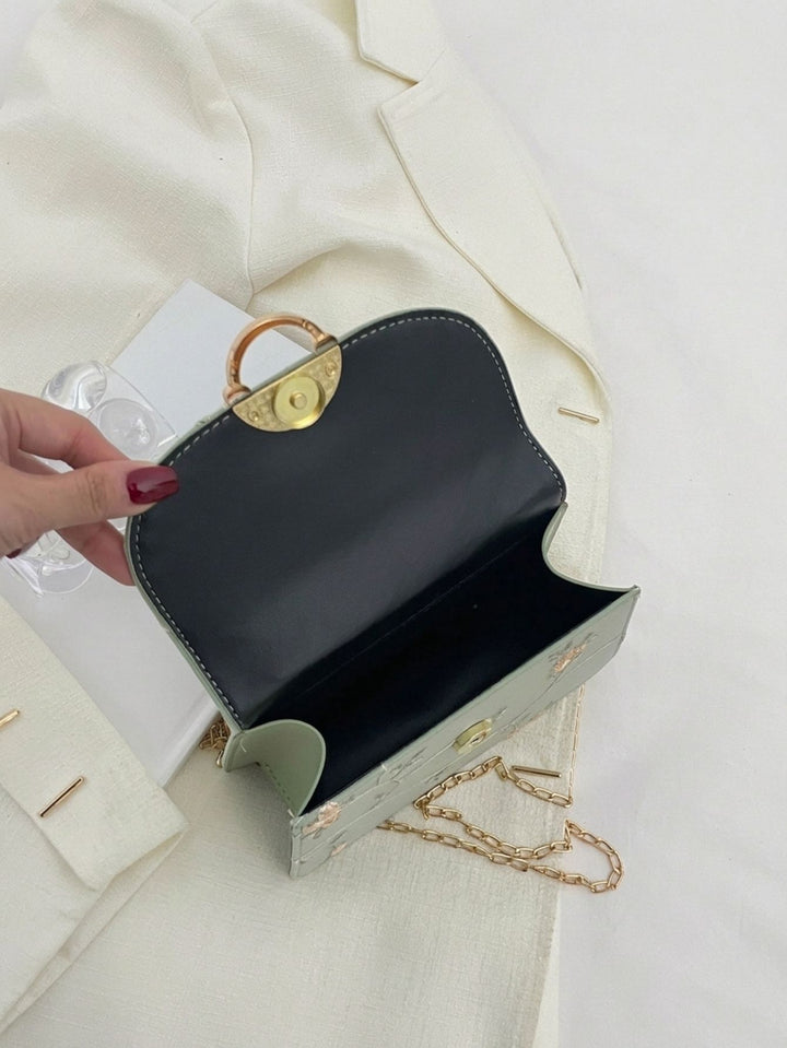 Pearl Floral Mini Handbag