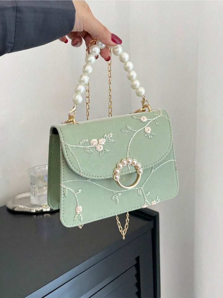 Pearl Floral Mini Handbag