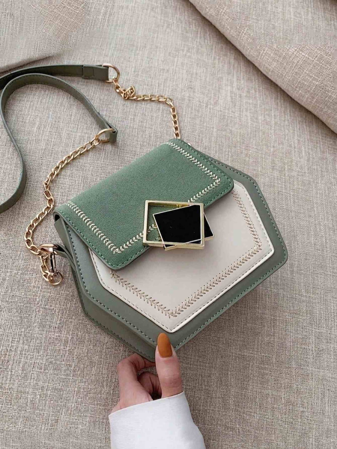 Hexagon Crossbody Bag