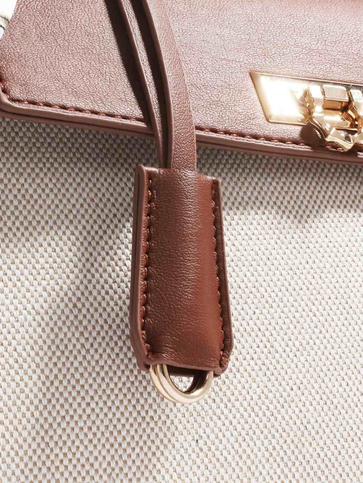 Elegant Scarf Handle Shoulder Bag